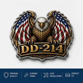 ValorGuard – Premium DD-214 Patriot Eagle Metal Emblem