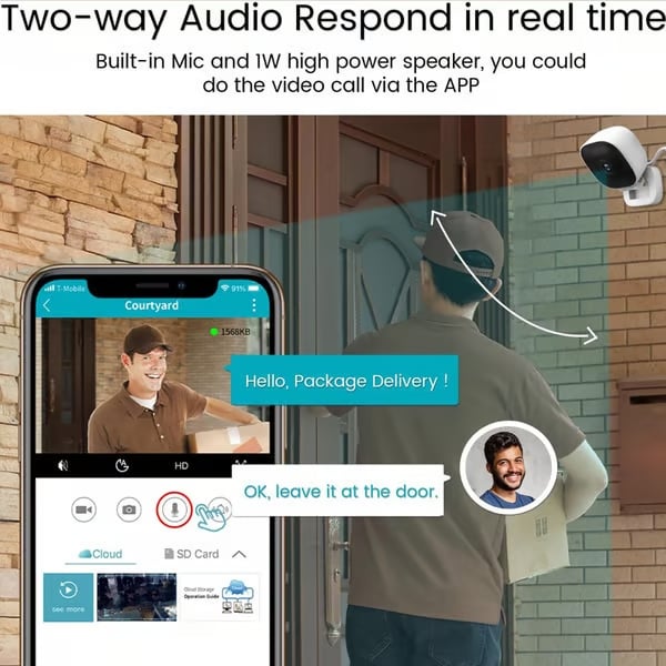 VisionSafe – 24/7 Recording Smart Security Camera