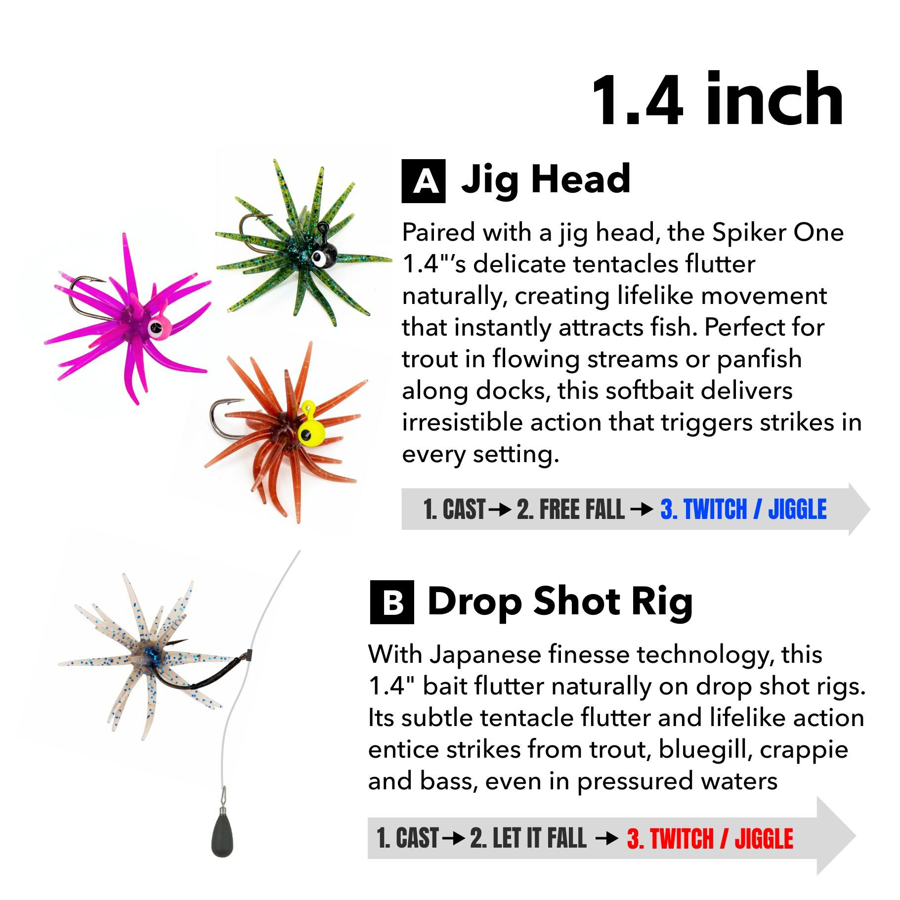 StrikeFlex – Tentacle Finesse Soft Plastic Lure