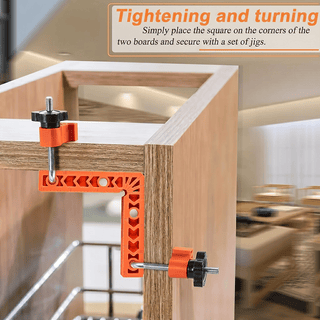 CornerPro - 90 Degree Corner Clamp & Positioning Square Set (3" & 4")