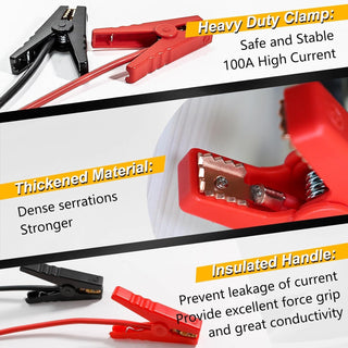 PowerStart – Car Jumper Cables with Battery Adapter