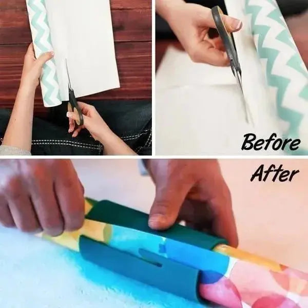 DIY Gift Wrap Paper Roll Cutter marnetic