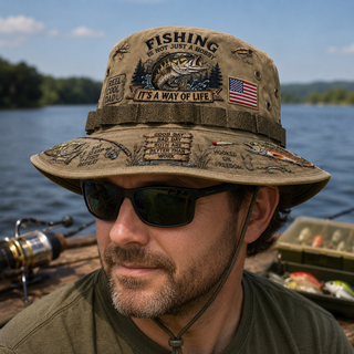 🇺🇸 Last Day Promo: 49% OFF🎣Fishing Is a Way of Life Boonie Hat