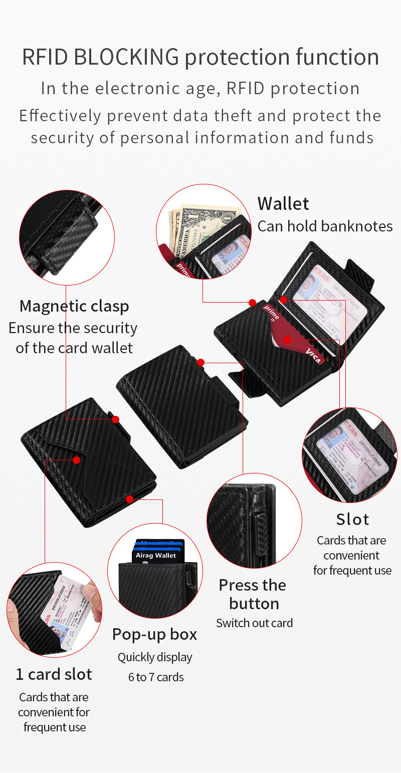 CoreVault – Aluminum Pop-Up Card Wallet