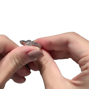 CelestiRing – Rotating Cosmic Diamond Elegance