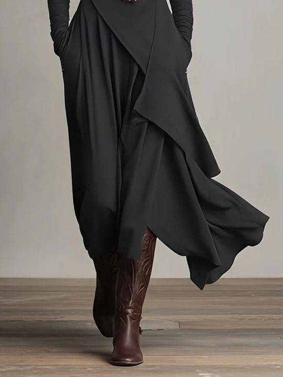 Serenique – Sophisticated Asymmetrical Maxi Dress