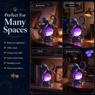 TideMystic – Mystical Octopus Crystal Ball Light