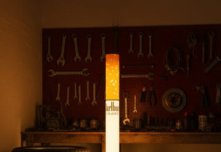 🚬 Cigarette Tube Shaped Marlboro Style Floor Lamp | Retro Industrial Novelty Ambient Light