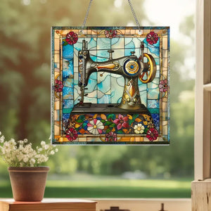 SewGleam – Vintage Sewing Machine Suncatcher