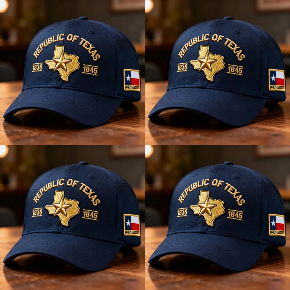 Republic of Texas Embroidered Hat