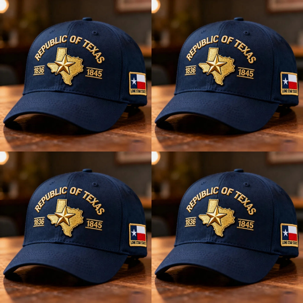 Republic of Texas Embroidered Hat