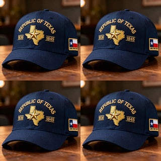 Republic of Texas Embroidered Hat