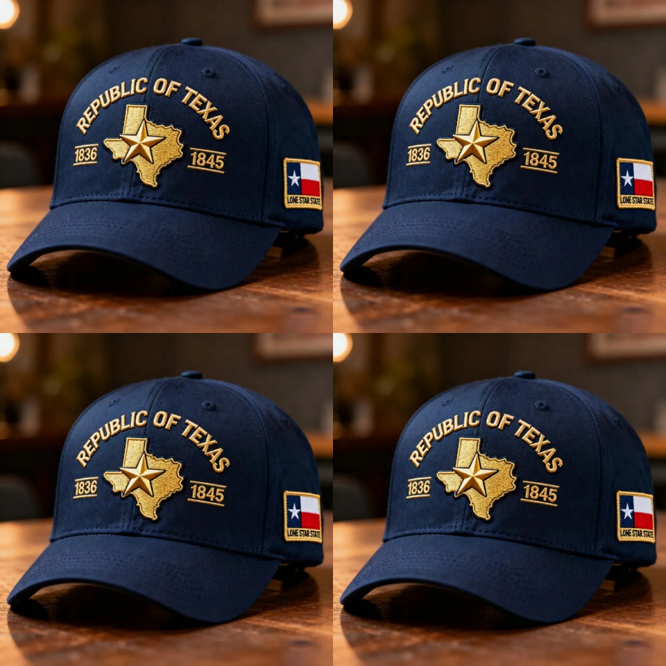 Republic of Texas Embroidered Hat