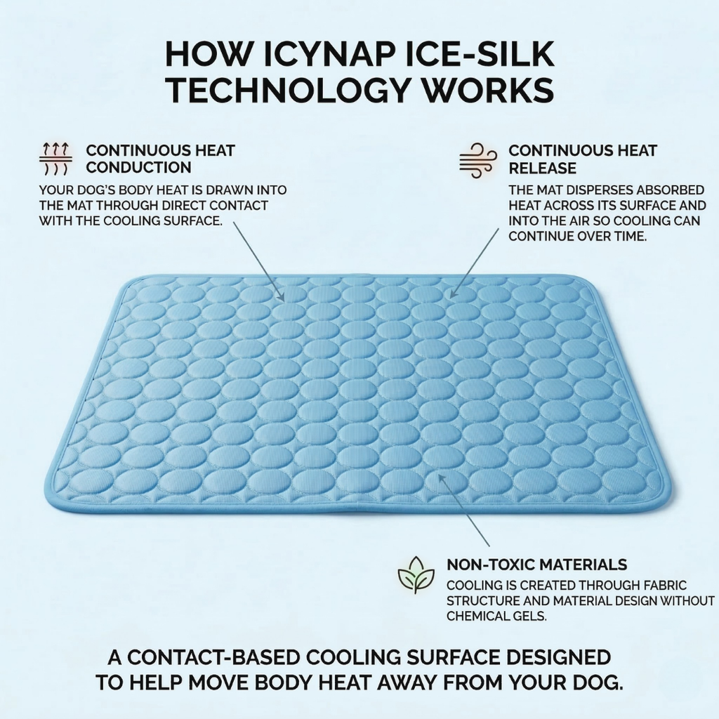 ❄️🐶 So bleibt Ihr Hund den ganzen Sommer über schön kühl – die „Instant Ice-Silk“-Kühlmatte für sofortigen Komfort! 🐾🔥