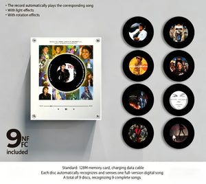 🎵 Iconic Pop Star NFC Fridge Magnet Music Player | Retro Vinyl Style Decor