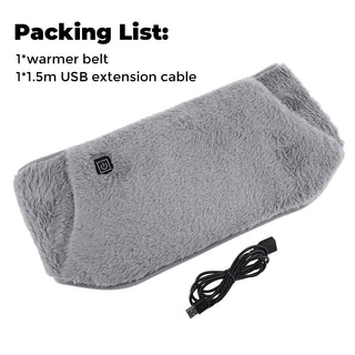 3 Levels Electric Graphene Heating Pad Cold - Proof Uterine Belt Cold - Proof Hand Waist Warming Pad USB Recharging Abdominal Warmer - Ammpoure