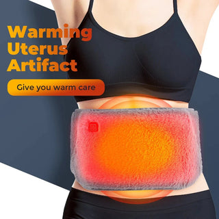 3 Levels Electric Graphene Heating Pad Cold - Proof Uterine Belt Cold - Proof Hand Waist Warming Pad USB Recharging Abdominal Warmer - Ammpoure