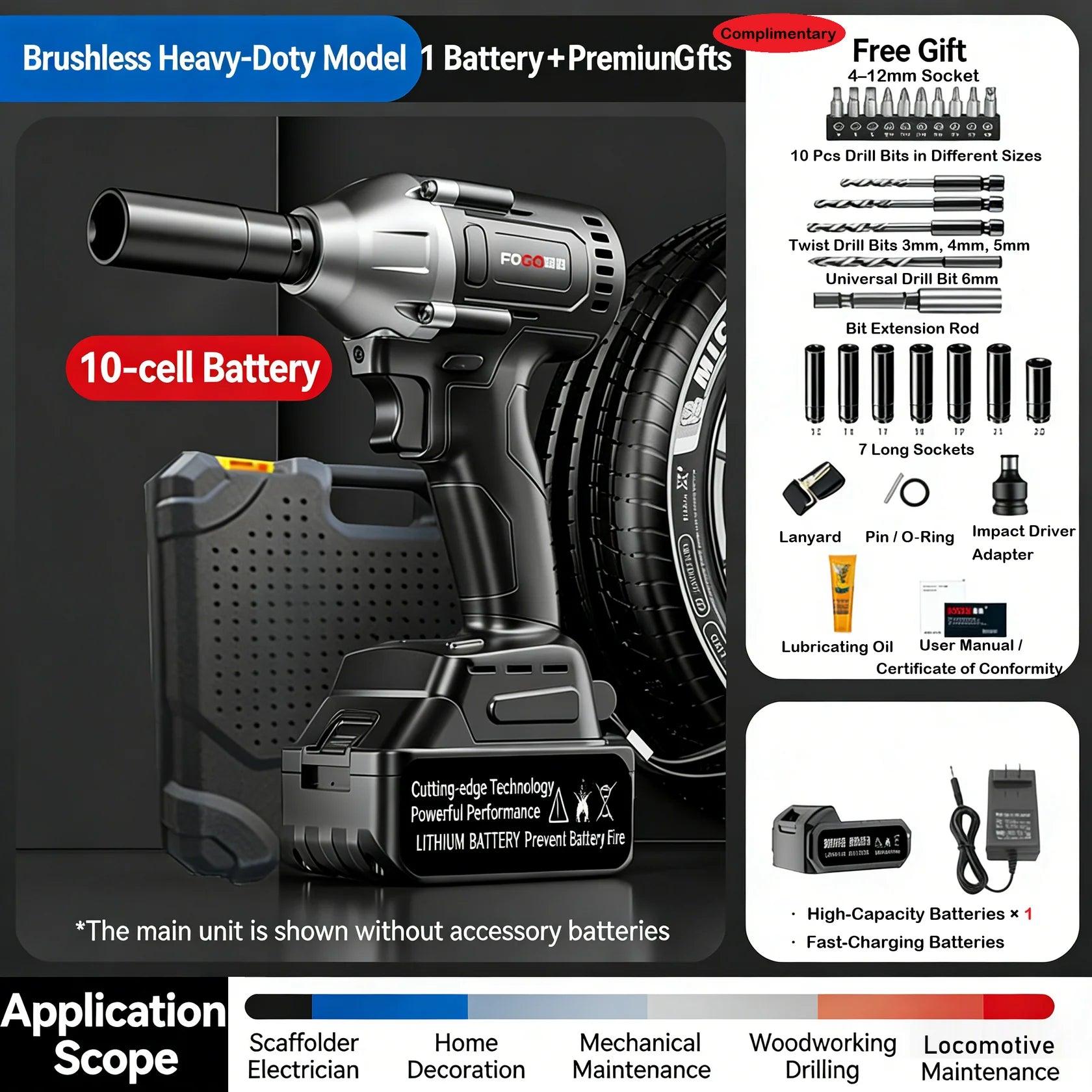PowerDrive – Heavy-Duty Brushless Electric Wrench