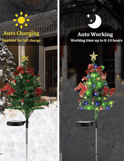 MerryGlow - Waterproof Solar Christmas Tree Lights