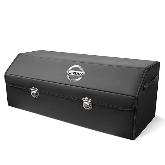 AutoNest - Elegant Leather Trunk Organization System