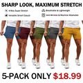5-inch slim-fit shorts-B