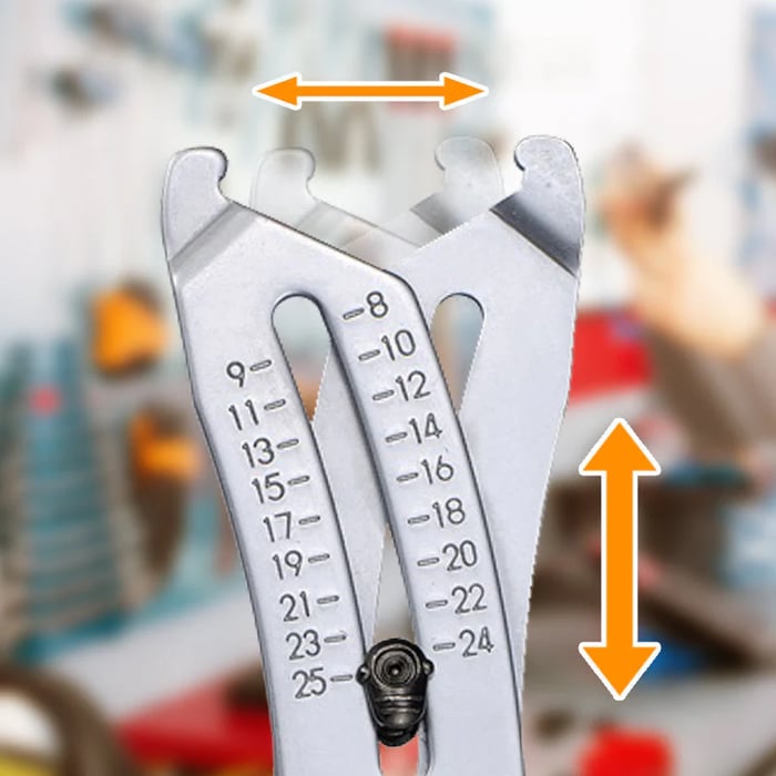 ThreadMate – Compact Thread Size Measuring Keychain