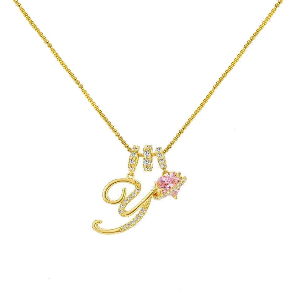 InitialGlow – Personalized Letter Necklace