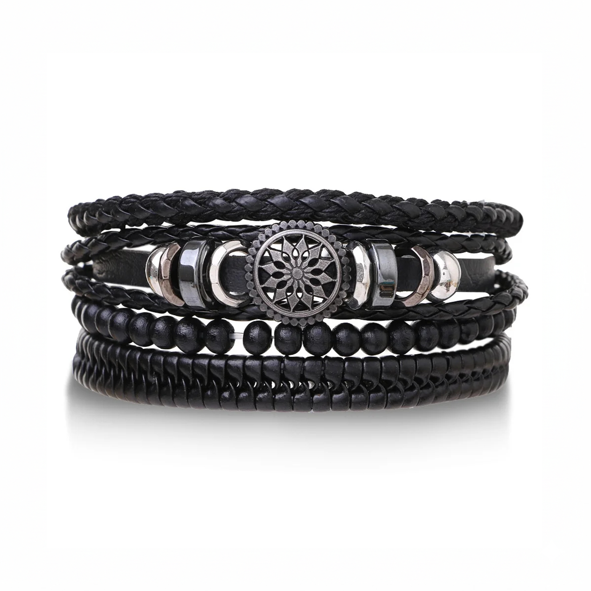 VikingCompass – Norse Leather Guidance Bracelet