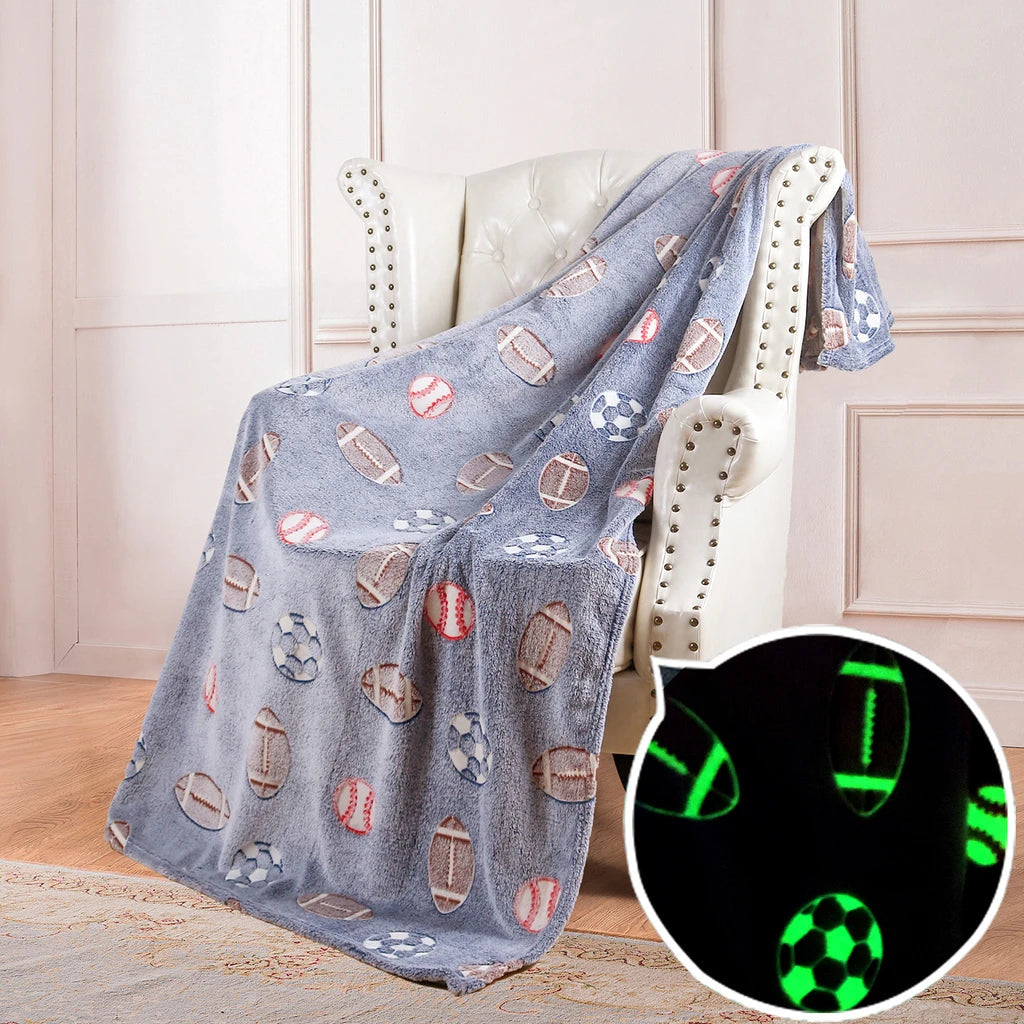 StellarDreams - Luminous Plush Velvet Galactic Blanket marnetic