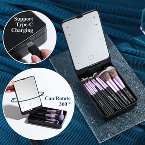 LumiBrush - Portable LED Makeup Brush Kit