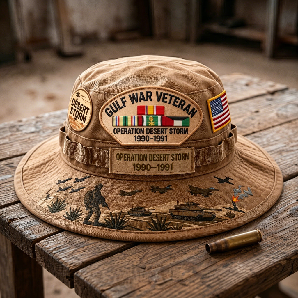🇺🇸 Last Day Promo: 49% OFF 🎖️ - Gulf War Veteran Desert Storm Tribute Boonie Hat