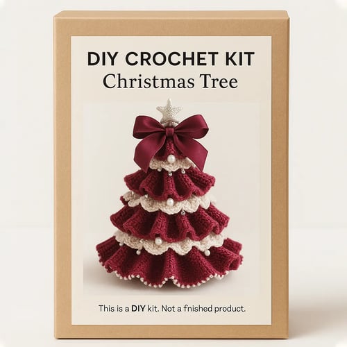 TwinkleStitch – Handmade Crochet Holiday Tree Set
