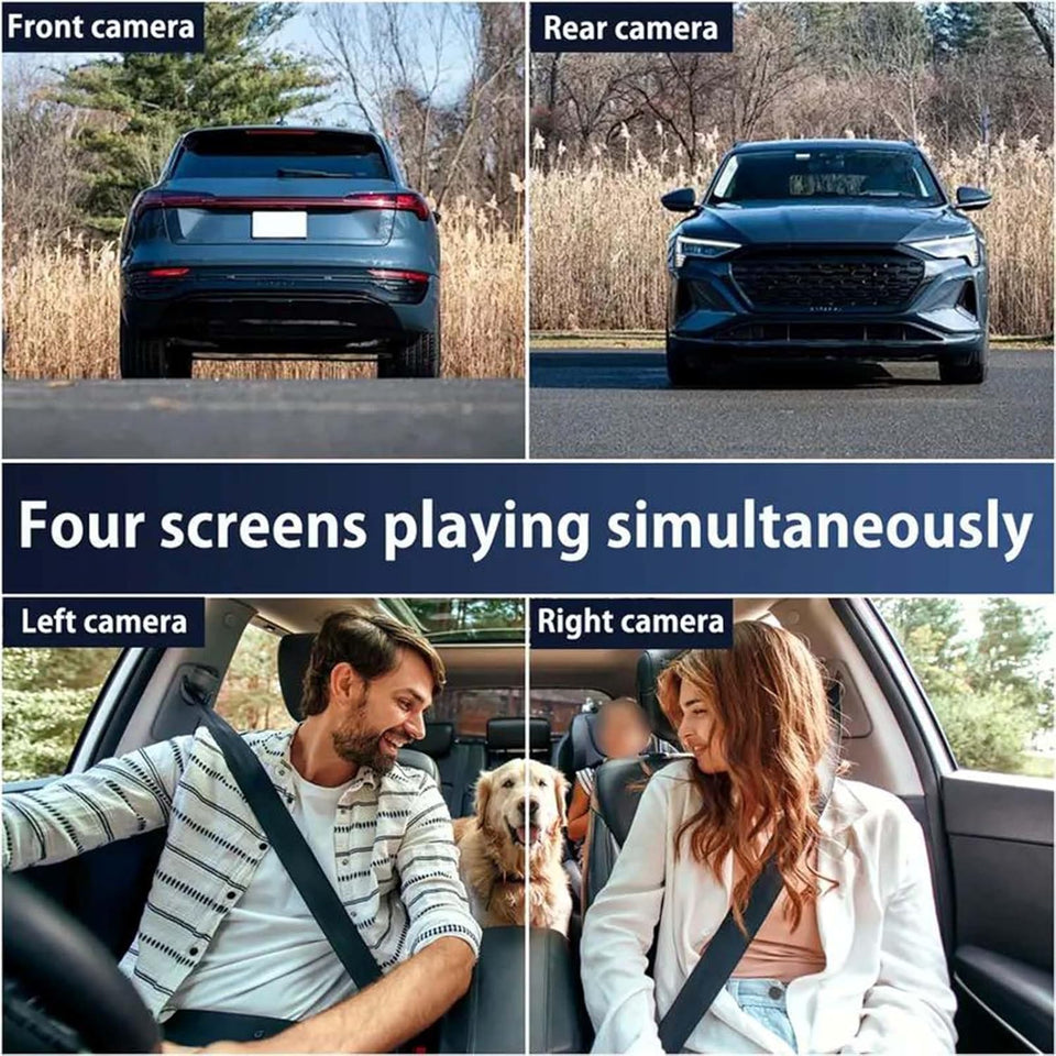 RoadShield - Pro Fleet 1080P Dash Cam – Front, Rear & Side Coverage