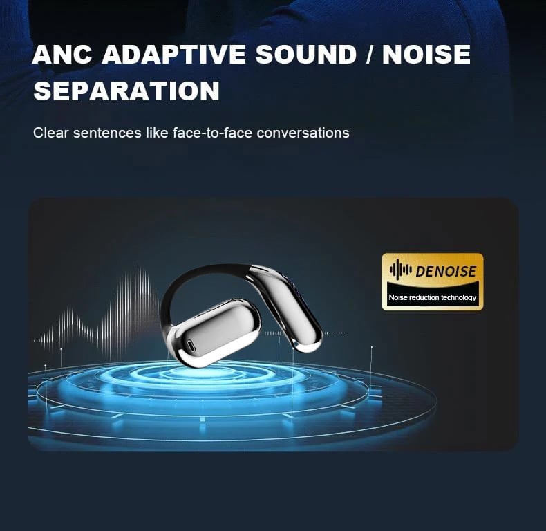 SonicFlow – Powerful Waterproof Open Earbuds