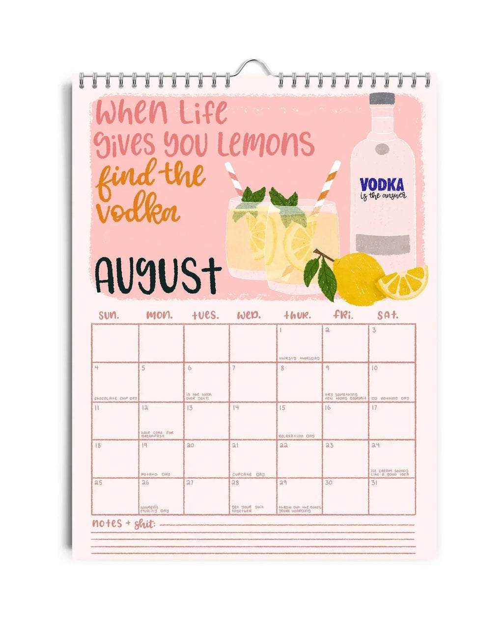 Here We Fucking Go Again - Sass Calendar 2024 marnetic