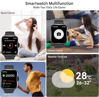 ⏰Only $11.99⏰All-day Fitness Monitoring💯Bluetooth Fashion Smart Watch