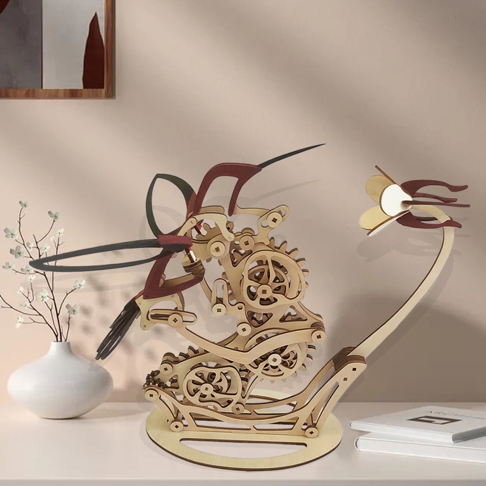 WoodWhirr – 3D Mechanical Wooden Hummingbird