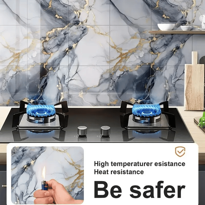 OpulentWall - Marble-Inspired Self-Adhesive Tiles