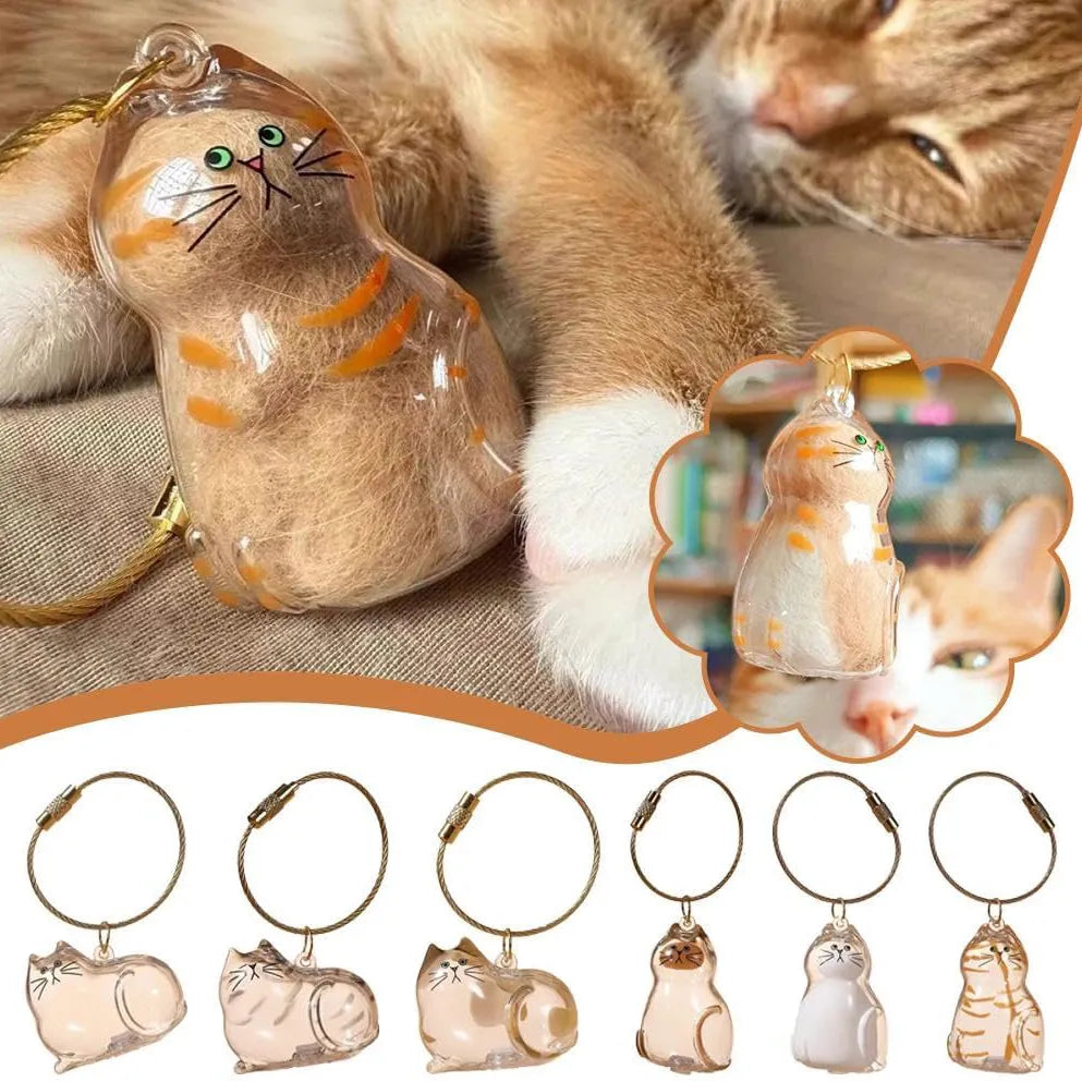 MemoryPaw – Pet Hair Memorial Capsule Keychain
