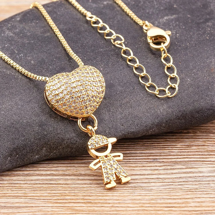 💖49%💖Love and my kids 【Mother's Love Necklace】