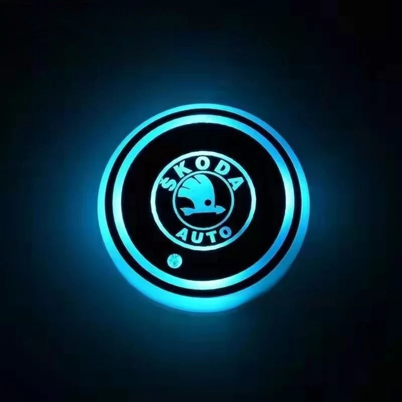 NeonCruise - 7-Color Ambient Car Coasters | Tap-Control Glow System