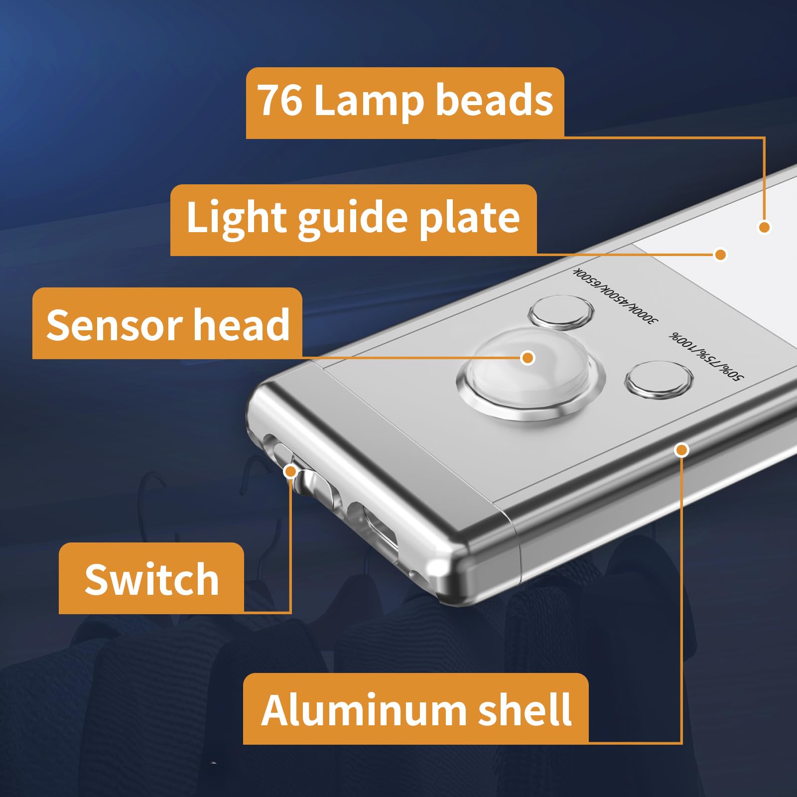 BrightStep – Rechargeable Motion-Activated Cabinet Light
