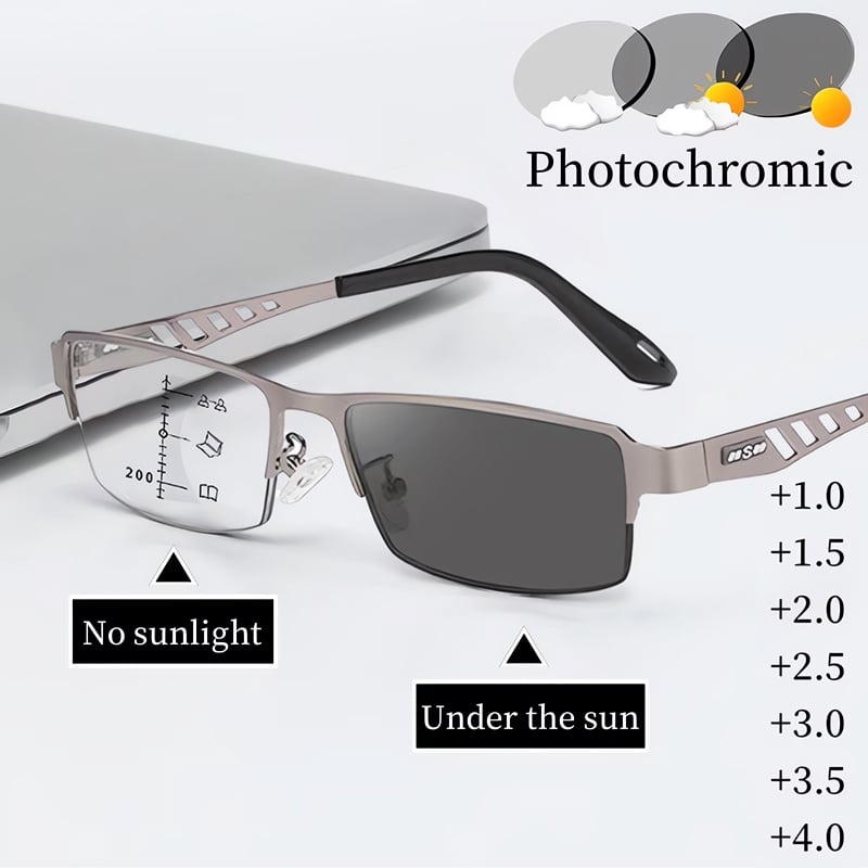 OptiShift - Auto-Tint Progressive Reading Glasses