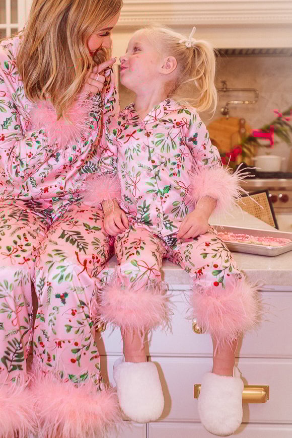 TWINBLISS - Mommy & Me Feather Pajama Set | Soft, Stylish, Stunning