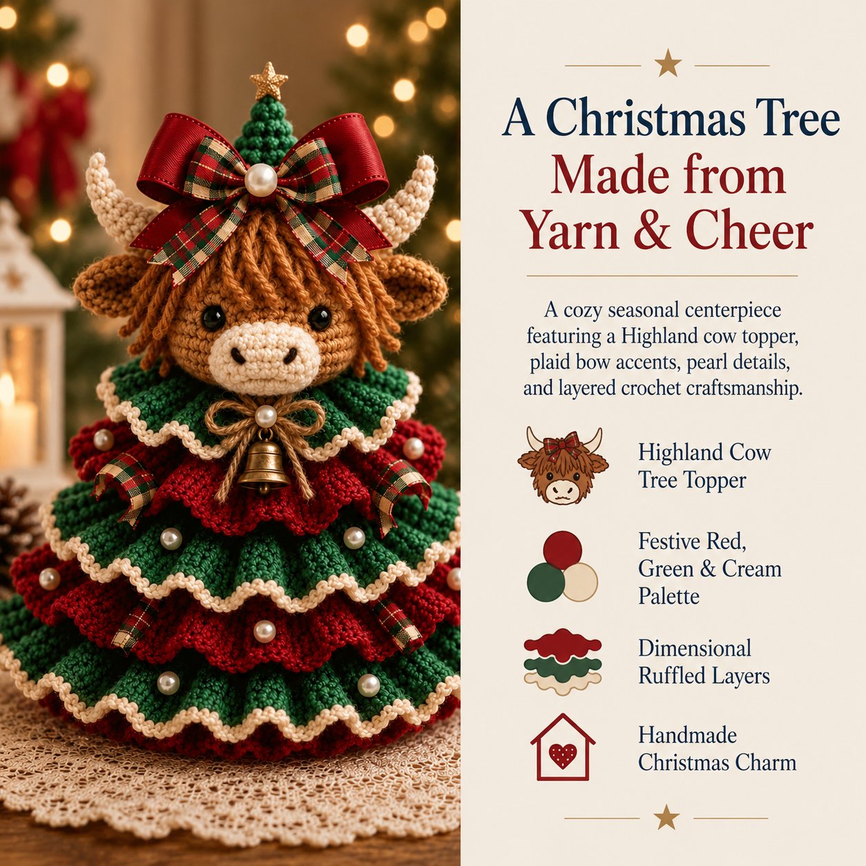 FestiveKnot – DIY Christmas Tree Animal Crochet Kit