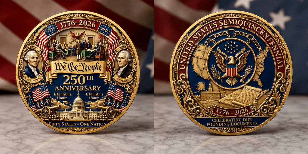 ⚡Last Day 60% OFF - United States 250th Anniversary Commemorative Challenge Coin