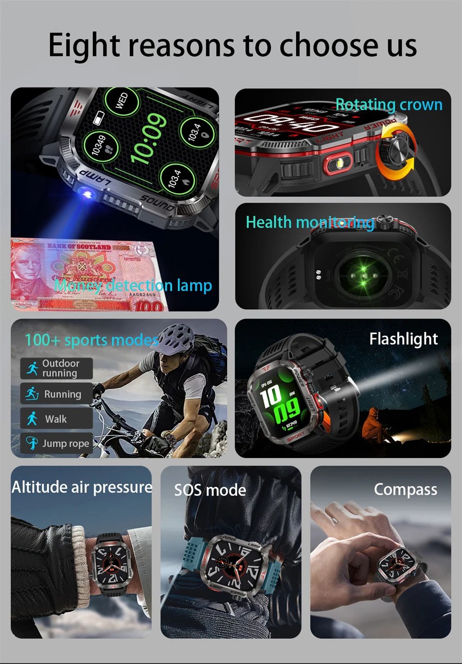 VanguardX - Outdoor Military Smart Watch – Power Meets Precision
