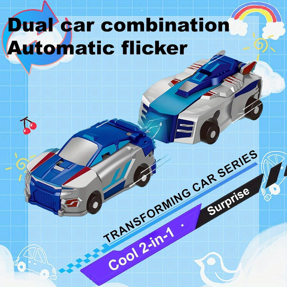 🎄Early Christmas Sale 50% off ⛄ 2-in-1 Transforming Race Car Dinosaur Automatic Transforming Toy