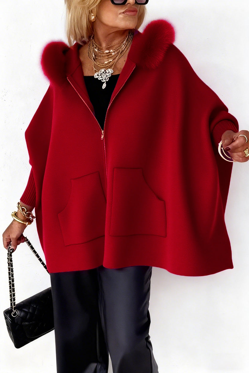 CozyCharm – Fur Collar Casual Jacket for Women