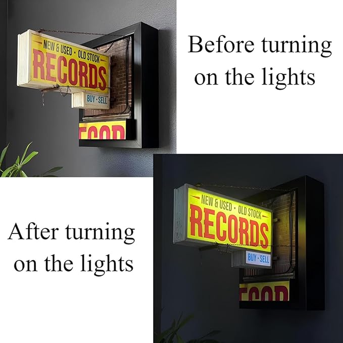 VinylGlow – Retro Record Wall Light